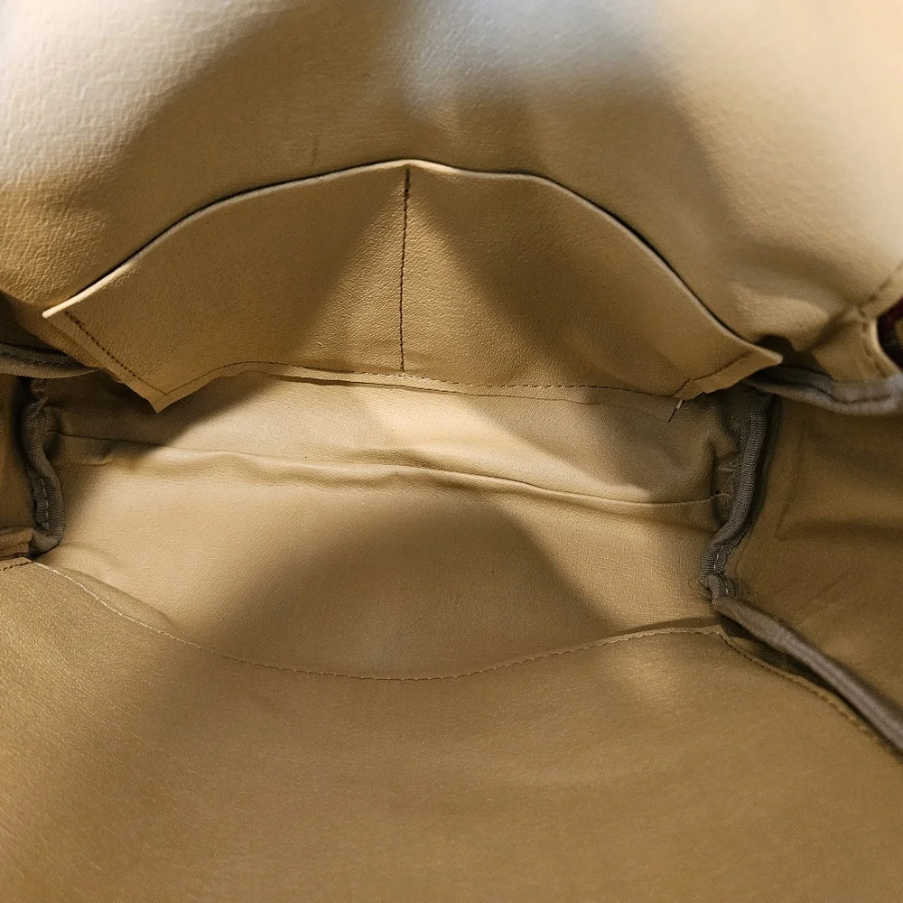 Borse In Pelle Red Italian Leather Backpack - Picture 5 of 6